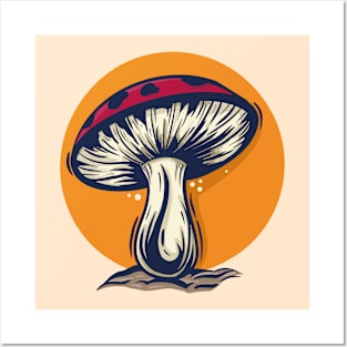 Cute Mushroom Posters and Art